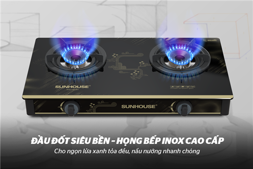 Bếp gas dương kính Sunhouse SHB628PT