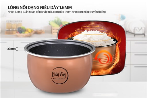Nồi cơm điện 1.8L Sunhouse SHD8627 - hình ảnh thực tế