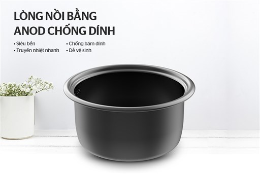 Nồi cơm điện 1.8 l Sunhouse SHD8132 - hình ảnh thực tế
