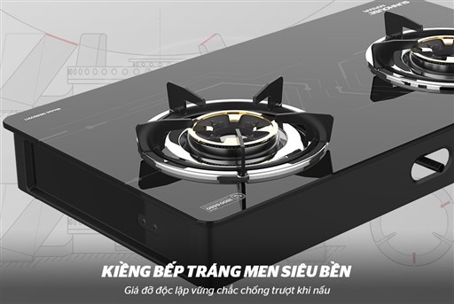Bếp gas dương kính Sunhouse MMB0911 - hình ảnh thực tế