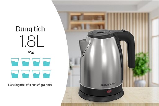 Ấm siêu tốc inox Sunhouse SHD1183