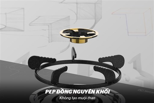Bếp gas dương kính Sunhouse SHB3212 - hình ảnh thực tế