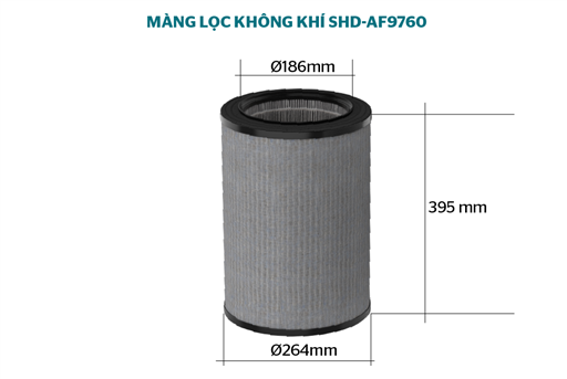 Màng lọc không khí Sunhouse SHD-AF9760