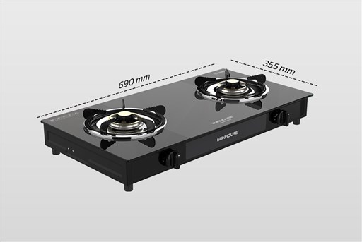 Bếp gas dương kính Sunhouse SHB3213 - hình ảnh thực tế
