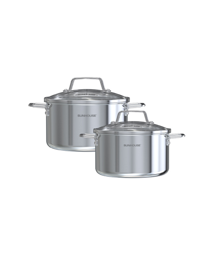 Bộ nồi inox 304 liền đáy Sunhouse SHG703