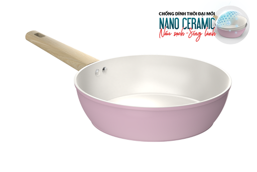 Chảo chống dính phủ sứ nano đáy từ SUNHOUSE SHG24MP – hình ảnh sản phẩm 1