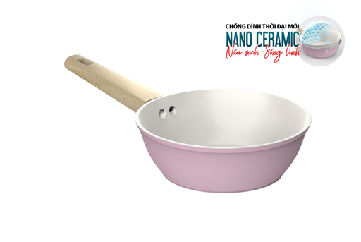 Chảo chống dính phủ sứ nano đáy từ SUNHOUSE SHG20MP – hình ảnh sản phẩm 1
