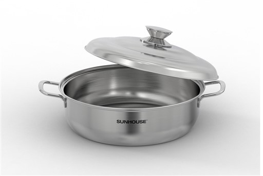 Nồi lẩu inox 1 đáy Sunhouse SHG30L - hình ảnh thực tế