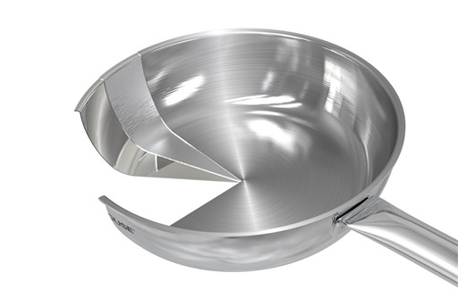 Chảo inox đa lớp Sunhouse IN18M6 - hình ảnh thực tế