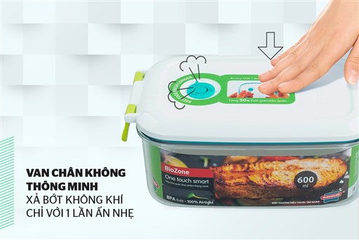 Hộp bảo quản thực phẩm Sunhouse KB-SM600S - hình ảnh thực tế