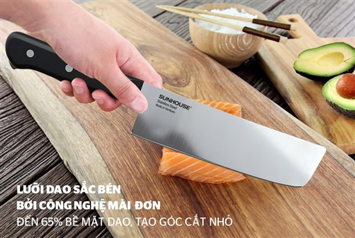 Dao thái Sunhouse KS-KN165SS - hình ảnh thực tế