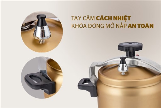 Nồi áp suất anod Sunhouse SHA8604 - hình ảnh thực tế