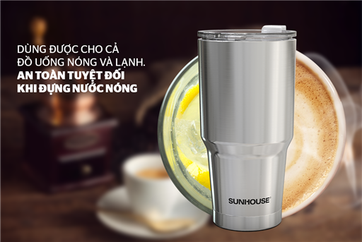 Bình giữ nhiệt inox 304 Sunhouse KS-TU900I - hình ảnh thực tế