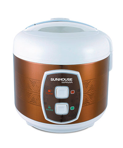 Nồi cơm điện 1.8L SUNHOUSE MAMA SHD8651 cà phê 001