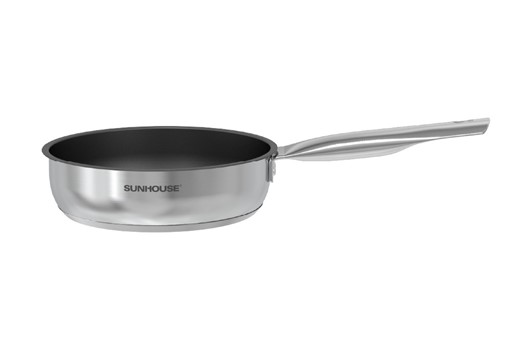 Bộ chảo quánh inox impact Sunhouse IN16BB1 - hình ảnh thực tế