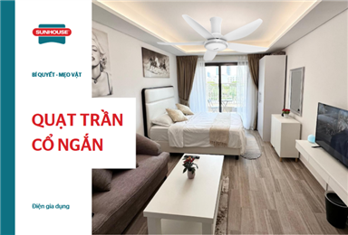 Quạt trần cổ ngắn - Giải pháp tối ưu cho trần thấp