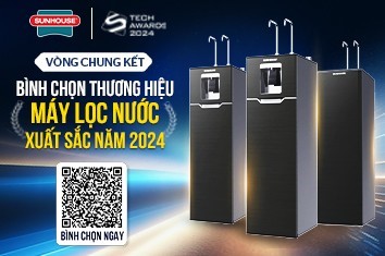 Máy lọc nước SUNHOUSE RO UltraX xuất sắc tiến vào chung kết Tech Awards 2024